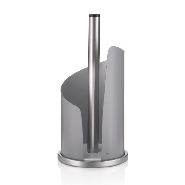 KELA PAPER ROLL HOLDER STELLA 32X15 CM, METAL, GRAY