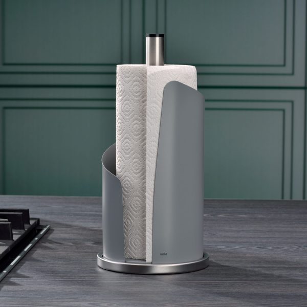 KELA PAPER ROLL HOLDER STELLA 32X15 CM, METAL, GRAY - Image 5