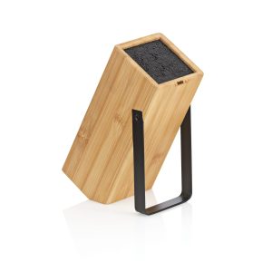 KELA BLOCK FOR KNIVES KIRIL, 20x10x24cm BAMBOO BLACK