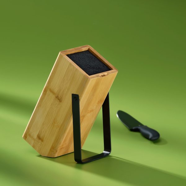 KELA BLOK ZA NOŽEVE KIRIL, 20x10x24cm BAMBUS CRNA - Slika 8