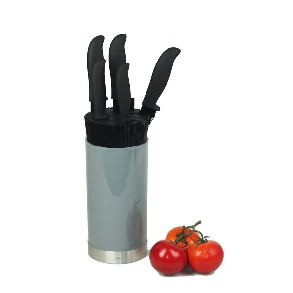 KELA BLOK ZA NOŽEVE ACIDA 34,5X11 CM, PP, SIVI - Slika 7