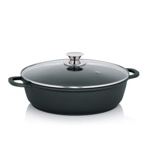 KELA POT WITH LID KERROS, 5l CAST ALUMINUM BLACK
