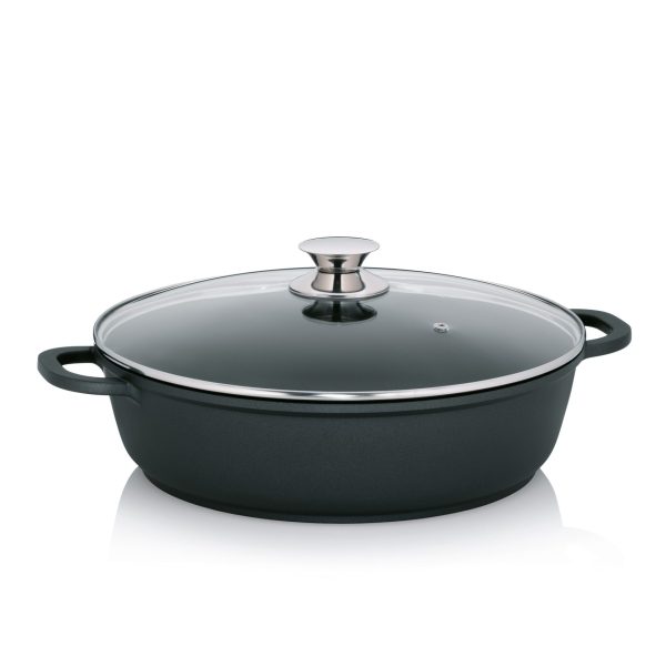 KELA POT WITH LID KERROS, 5l CAST ALUMINUM BLACK