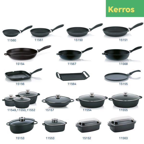 KELA POT WITH LID KERROS, 5l CAST ALUMINUM BLACK - Image 10