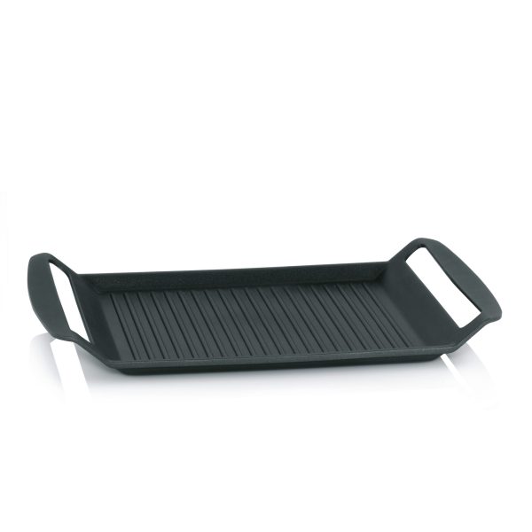 KELA GRILL PLATE KERROS, 30x24x4cm CAST ALUMINUM BLACK