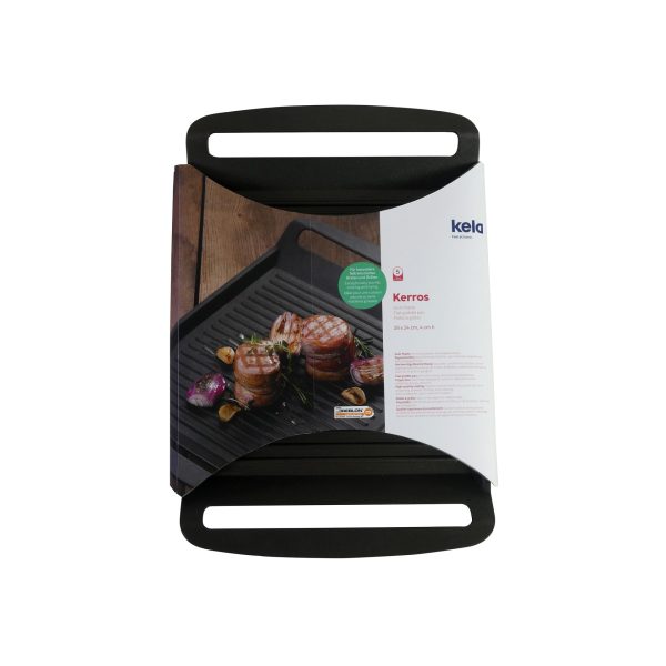 KELA GRILL PLATE KERROS, 30x24x4cm CAST ALUMINUM BLACK - Image 9