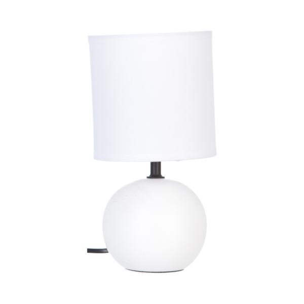 ATMOSPHERA SVJETILJKA STOLNA TIMEO 13X25CM PVC/KERAMIKA BIJELA - Slika 3