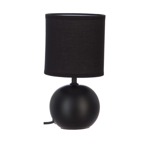 ATMOSPHERA TABLE LAMP TIMEO 13X25CM PVC/CERAMIC MAT BLACK - Image 3
