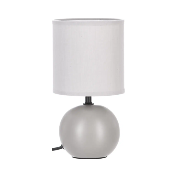 ATMOSPHERA TABLE LAMP TIMEO 13X25CM PVC/CERAMIC GRAY - Image 3