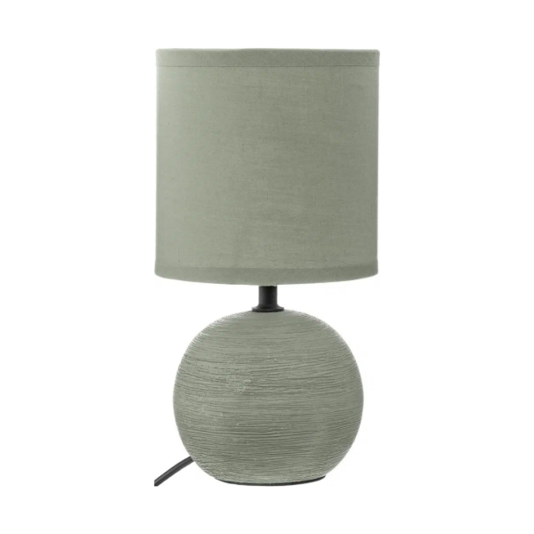 ATMOSPHERA TABLE LAMP TIMEO 13X25CM PVC/CERAMIC WHITE KHAKI - Image 4