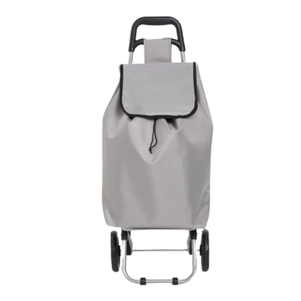 FIVE SHOPPING TROLLEY AQUARELLE 35X33X91.5CM PP POLYESTER METAL GRAY - Image 13