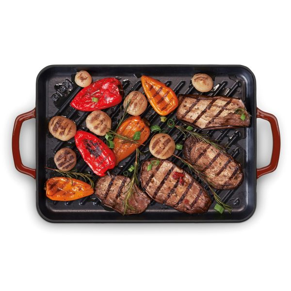 KELA GRILL PLATE CALIDO, 35x25x2cm WROUGHT IRON, RED - Image 6
