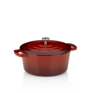 KELA ROUND BAKE CALIDO, 4.6l RED Wrought Iron