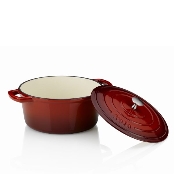 KELA ROUND BAKE CALIDO, 4.6l RED Wrought Iron - Image 2