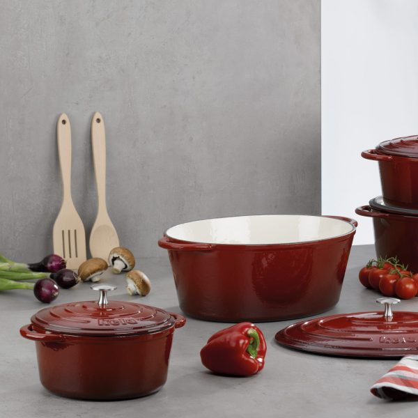 KELA ROUND BAKE CALIDO, 4.6l RED Wrought Iron - Image 6