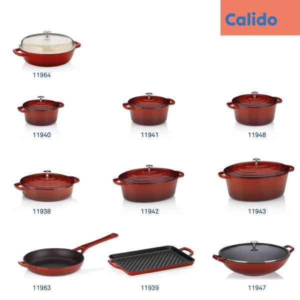 KELA ROUND BAKE CALIDO, 4.6l RED Wrought Iron - Image 9