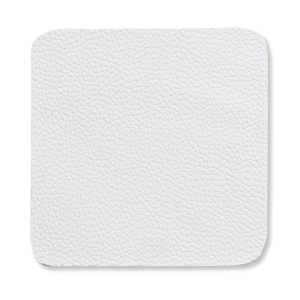 KELA SET OF KIMARA COASTERS, 10x10x0.2cm WHITE PU LEATHER 4/1