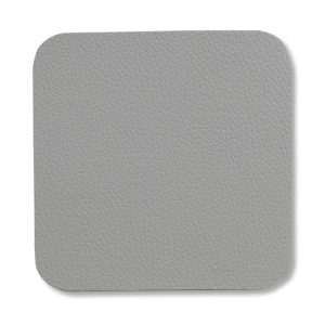 KELA SET OF COASTERS FOR KIMARA GLASSES, 10x10x0.2cm PU-LEATHER GRAY 4/1