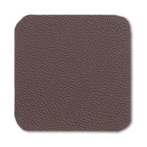 KELA SET OF COASTERS FOR KIMARA GLASSES, 10x10x0.2cm PU-LEATHER BROWN 4/1