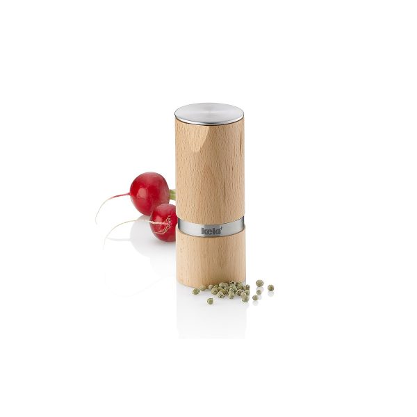 KELA KAURI SALT AND PEPPER GRINDER, 13x5.5cm BEECH LIGHT BROWN - Image 3