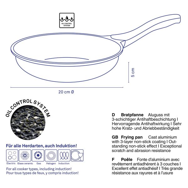 KELA PAN STELLA NOVA, 5x20cm CAST ALUMINUM BLACK - Image 4