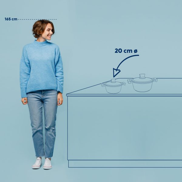 KELA LONAC S POKLOPCEM STELLA NOVA, 2,2l LIJEVANI ALUMINIJ CRNA - Slika 5