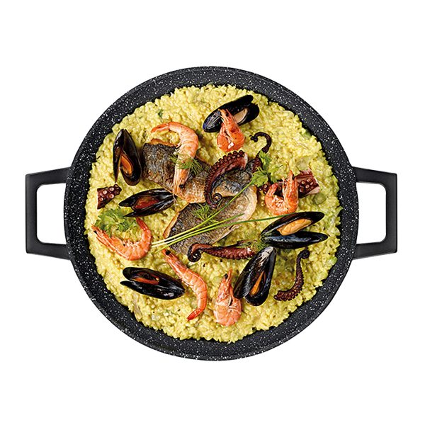 KELA PAN FOR GRILL AND PAELLA STELLA NOVA, 4.5x36cm CAST ALUMINUM BLACK - Image 7