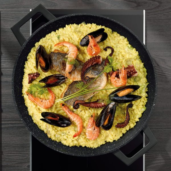 KELA PAN FOR GRILL AND PAELLA STELLA NOVA, 4.5x36cm CAST ALUMINUM BLACK - Image 8