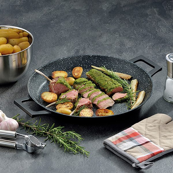 KELA PAN FOR GRILL AND PAELLA STELLA NOVA, 4.5x36cm CAST ALUMINUM BLACK - Image 9