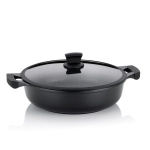 KELA POT WITH STELLA NOVA LID, 5l CAST ALUMINUM BLACK