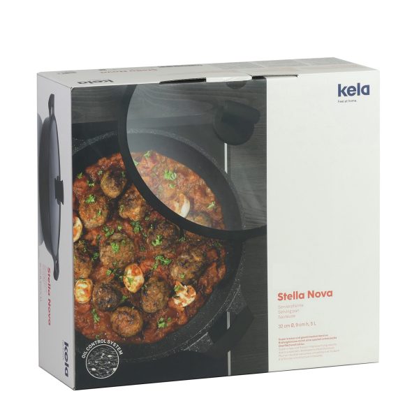 KELA LONAC S POKLOPCEM STELLA NOVA, 5l LIJEVANI ALUMINIJ CRNA - Slika 10