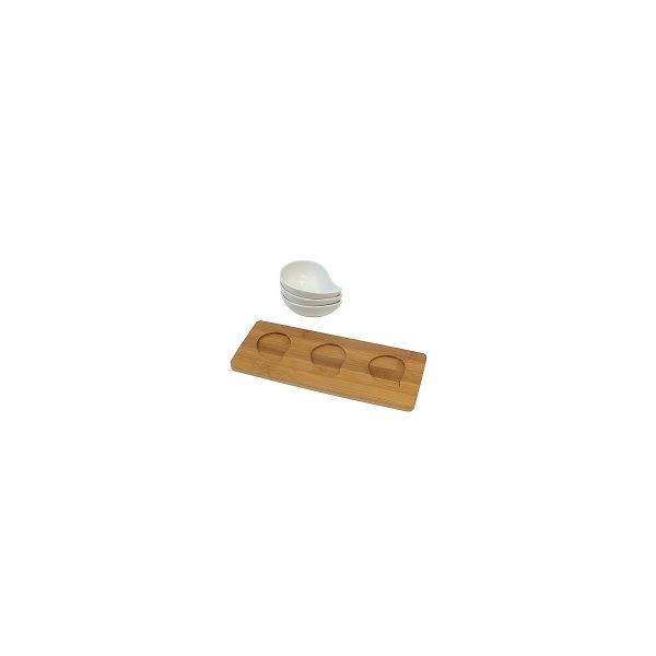 KELA SET ZDJELICA ZA POSLUŽIVANJE PHILIPA, 26x10x4,5cm PORCULAN BIJELA 4/1 - Slika 3