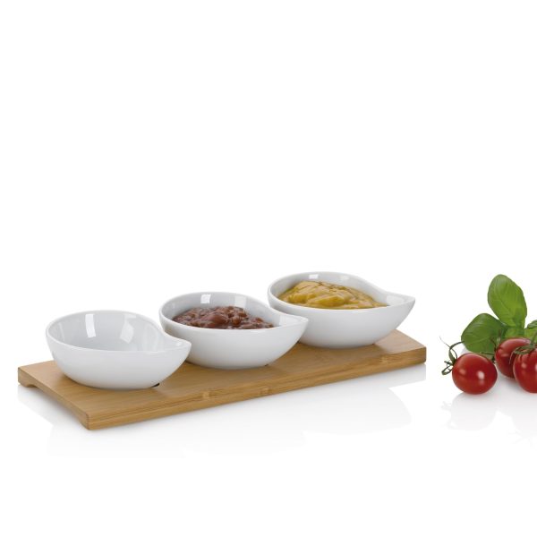 KELA SET ZDJELICA ZA POSLUŽIVANJE PHILIPA, 26x10x4,5cm PORCULAN BIJELA 4/1 - Slika 7