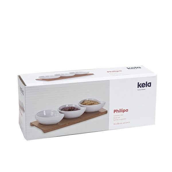 KELA SET ZDJELICA ZA POSLUŽIVANJE PHILIPA, 26x10x4,5cm PORCULAN BIJELA 4/1 - Slika 9