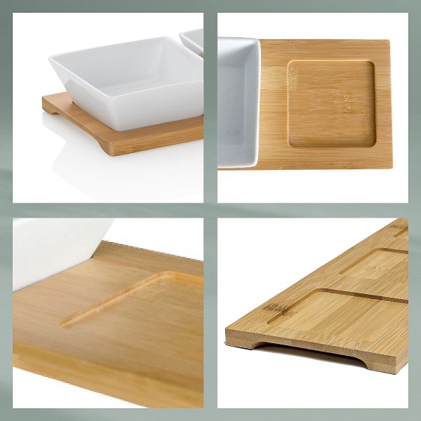 KELA SET ZDJELICA ZA POSLUŽIVANJE PHILIPA, 33,5x12x5cm PORCULAN BIJELA 4/1 - Slika 3