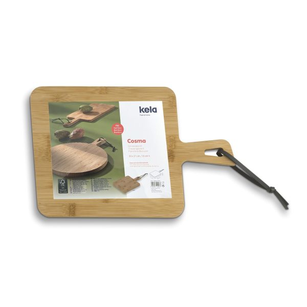 KELA COSMA CUTTING BOARD, 33x21x1.5cm BAMBOO LIGHT BROWN - Image 7