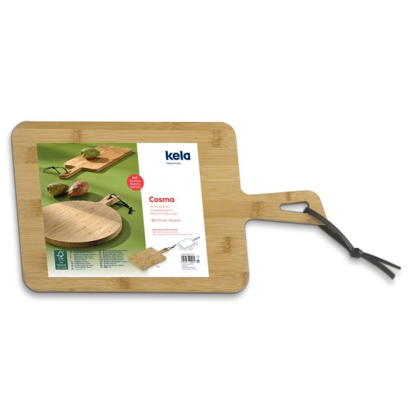 KELA COSMA CUTTING BOARD, 39x21x1.5cm BAMBOO LIGHT BROWN - Image 7