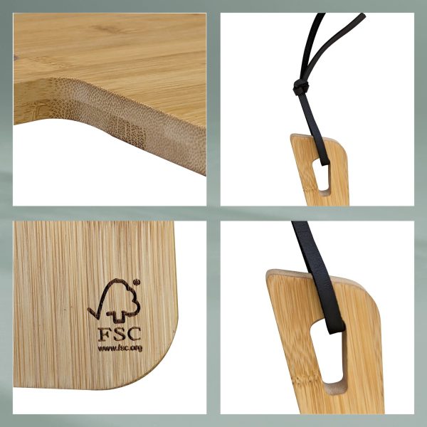 KELA COSMA CUTTING BOARD, 52x18x1.5cm BAMBOO LIGHT BROWN - Image 3