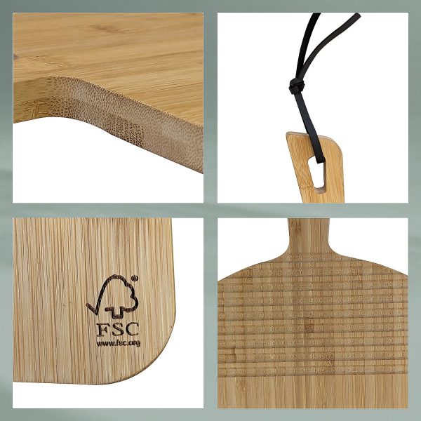 KELA COSMA SERVING BOARD, 42x2x32cm BAMBOO LIGHT BROWN - Image 4