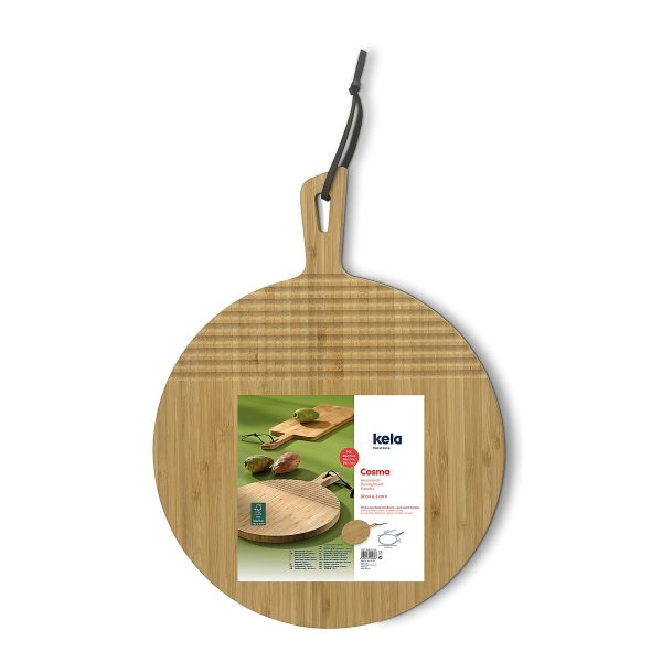 KELA COSMA SERVING BOARD, 42x2x32cm BAMBOO LIGHT BROWN - Image 8