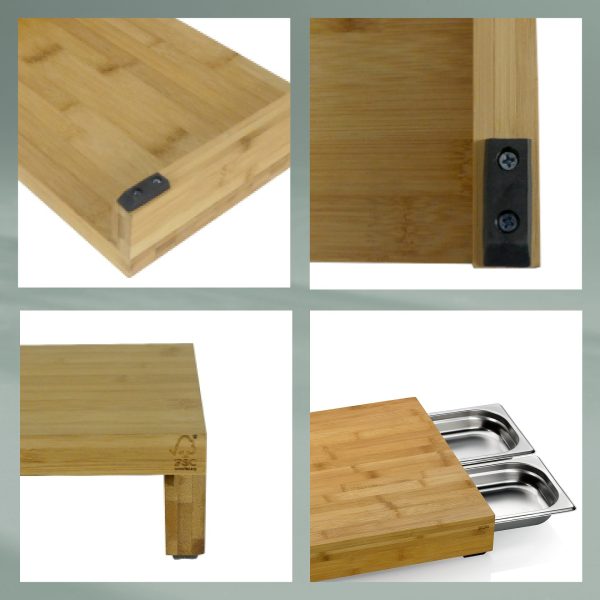 KELA CUTTING BOARD KENINA, 46x36x7cm BAMBOO LIGHT BROWN - Image 3
