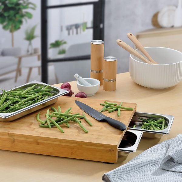 KELA CUTTING BOARD KENINA, 46x36x7cm BAMBOO LIGHT BROWN - Image 7
