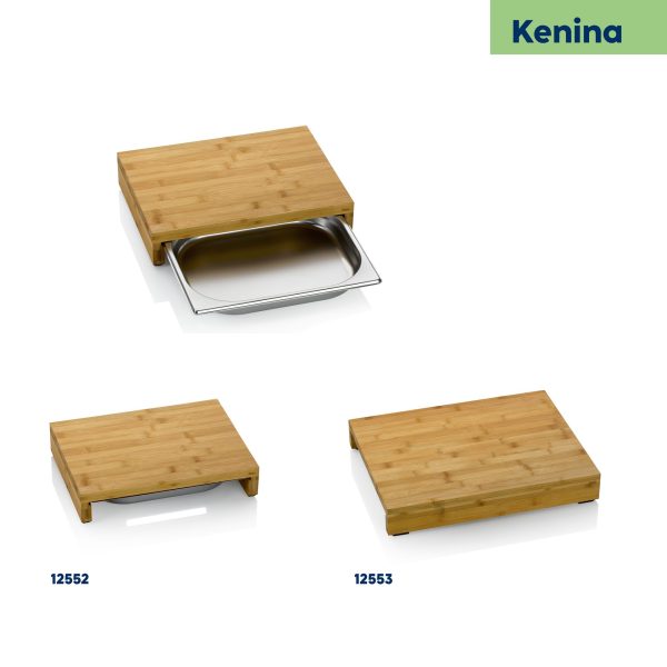 KELA CUTTING BOARD KENINA, 46x36x7cm BAMBOO LIGHT BROWN - Image 9