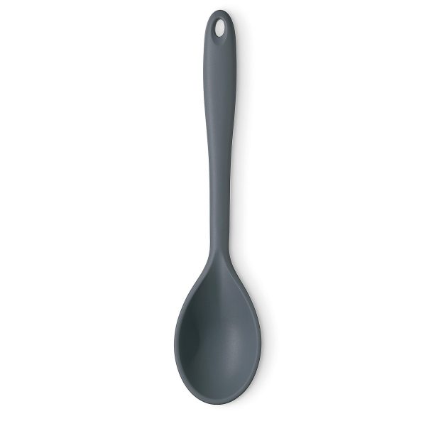 KELA SERVING SPOON TOM, 28x6cm SILICONE GRAY
