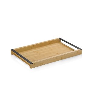 KELA SERVING TRAY KIRIL, 43x27.5x4cm BAMBOO BLACK