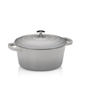 KELA ROUND BAKE CALIDO, 3.8l WROUGHT IRON, LIGHT GRAY