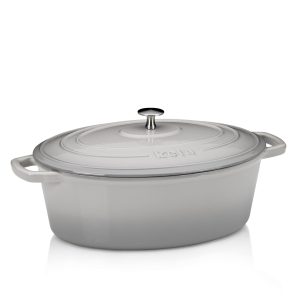 KELA OVAL BAKE CALIDO, 6l WROUGHT IRON, LIGHT GRAY