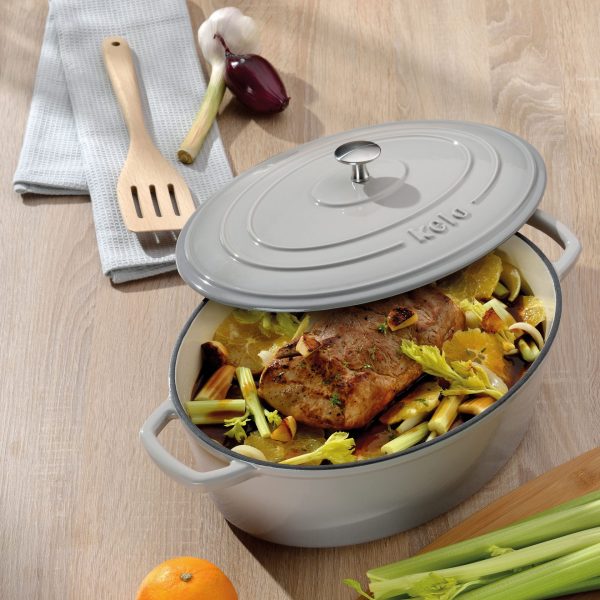 KELA OVAL BAKE CALIDO, 6l WROUGHT IRON, LIGHT GRAY - Image 7