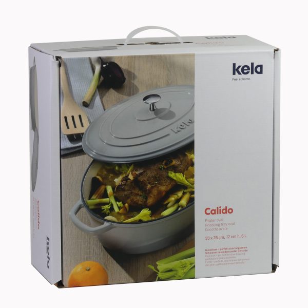 KELA OVAL BAKE CALIDO, 6l WROUGHT IRON, LIGHT GRAY - Image 9