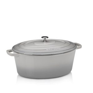 KELA OVAL BAKE CALIDO, 9.3l WROUGHT IRON, LIGHT GRAY